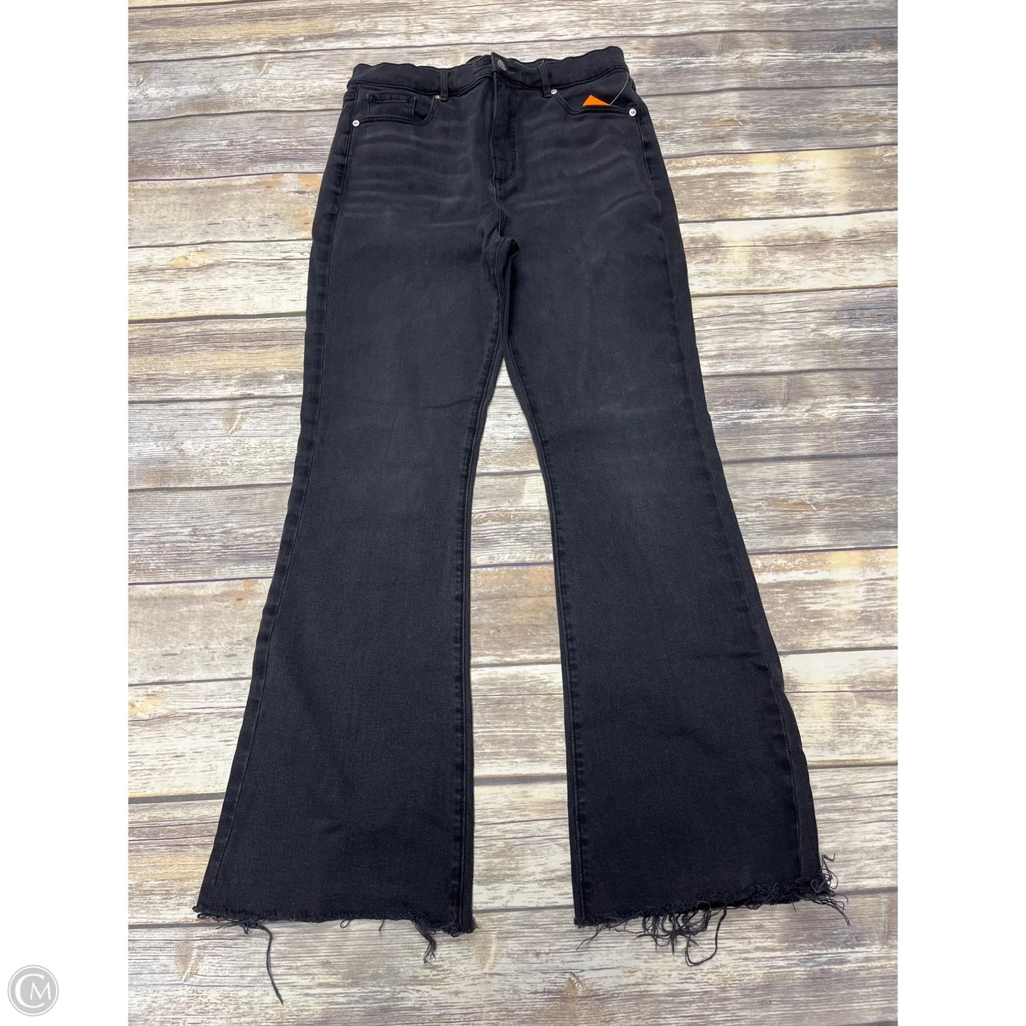 Jeans Flared By Loft In Black, Size: 12