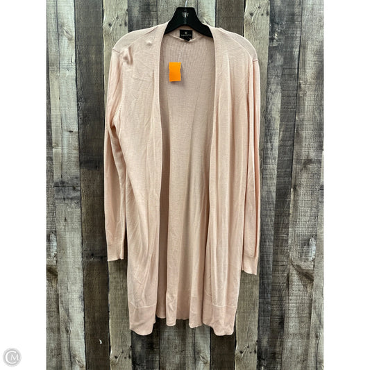 Sweater Cardigan By Worthington In Pink, Size: L