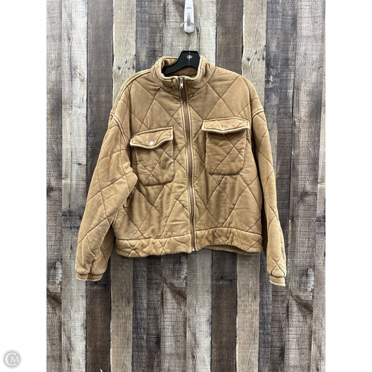 Jacket Puffer & Quilted By Forever 21 In Tan, Size: M