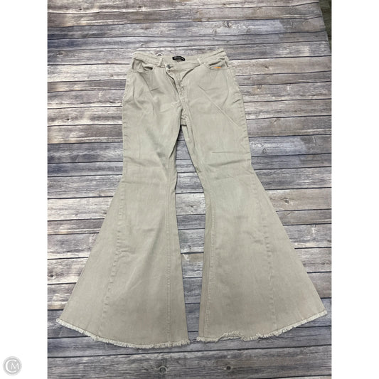 Jeans Flared By Versona In Tan, Size: 8