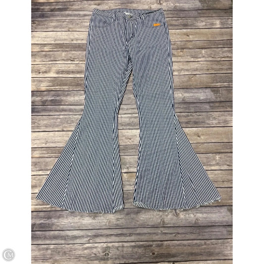 Jeans Flared By Cme In Striped Pattern, Size: L