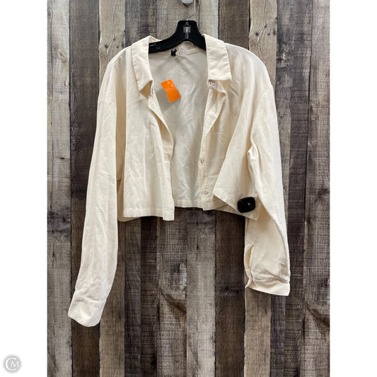 Top Long Sleeve By Divided In Cream, Size: L