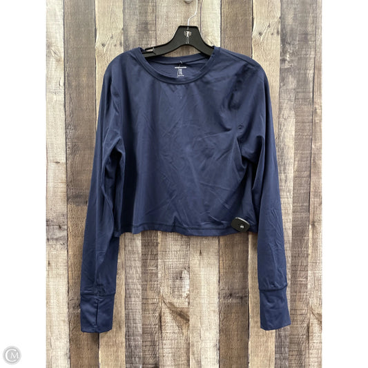 Top Long Sleeve By Amazon Essentials In Navy, Size: Xl