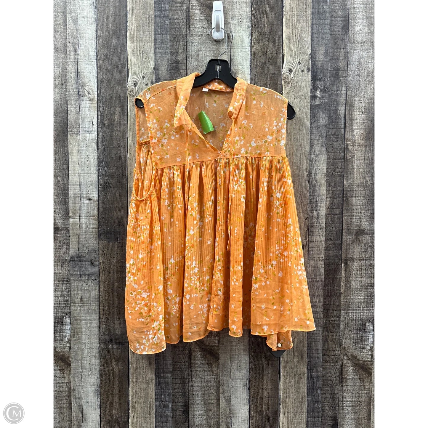 Top Sleeveless By Lc Lauren Conrad In Orange, Size: Xxl