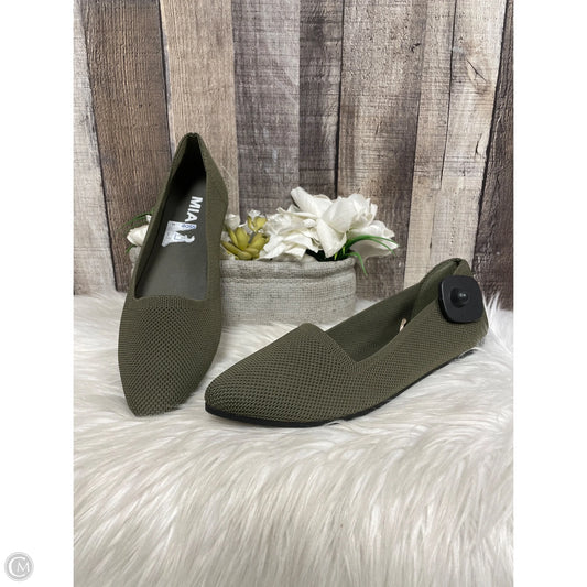 Shoes Flats By Mia In Green, Size: 9.5