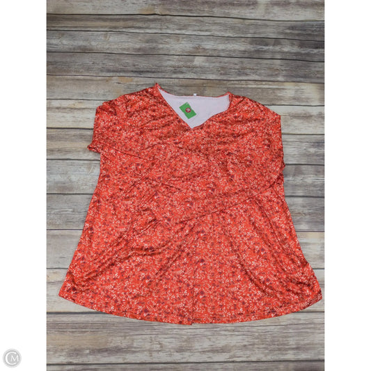 Top Long Sleeve By Cme In Red, Size: 1x