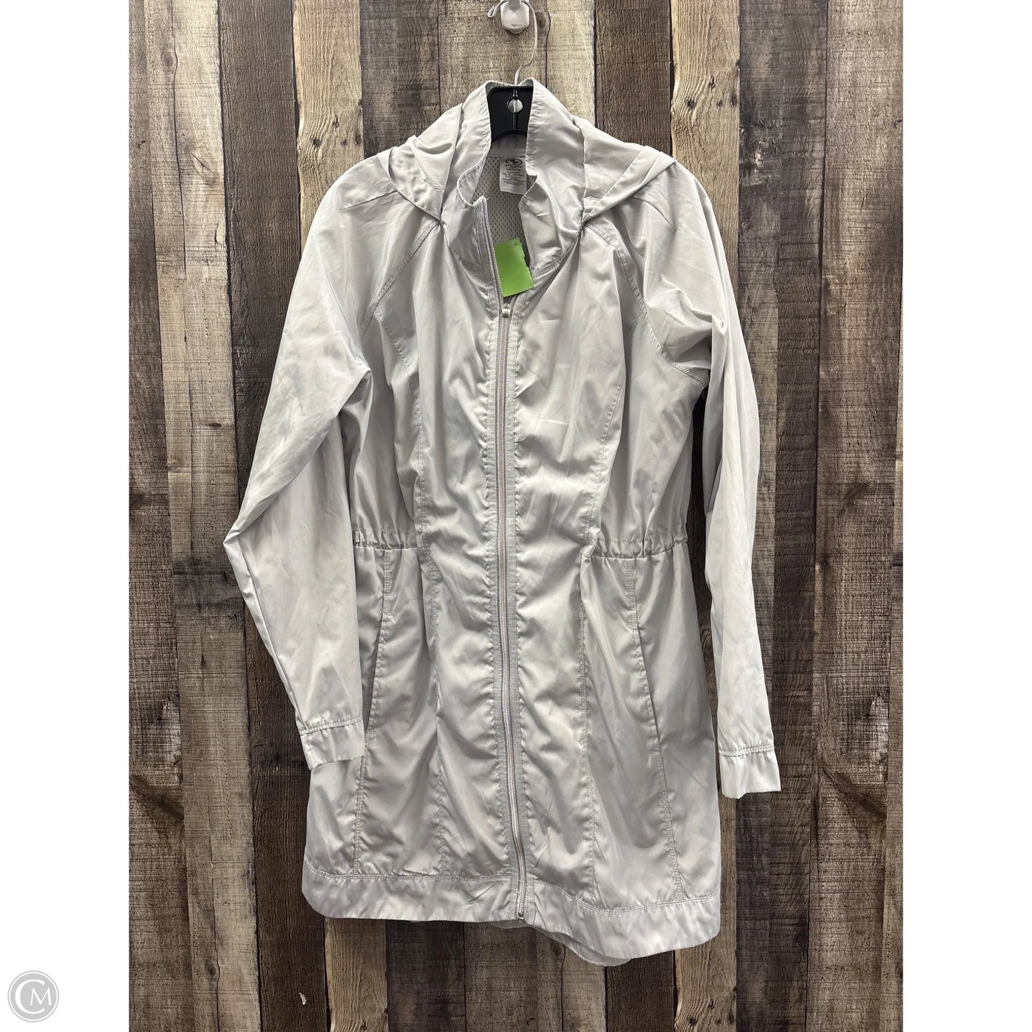 Jacket Windbreaker By Athletic Works In Grey, Size: L