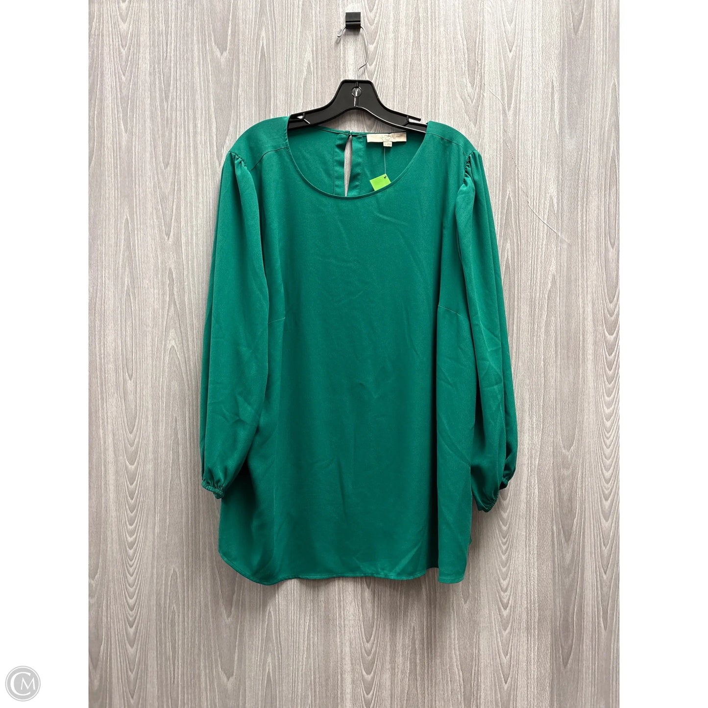 Top Long Sleeve By Loft In Green, Size: 18