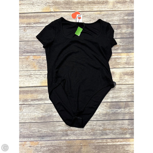 Top Short Sleeve By Cider In Black, Size: 1x