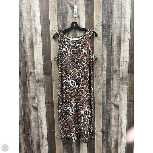 Dress Casual Maxi By Yelete In Animal Print, Size: 3x