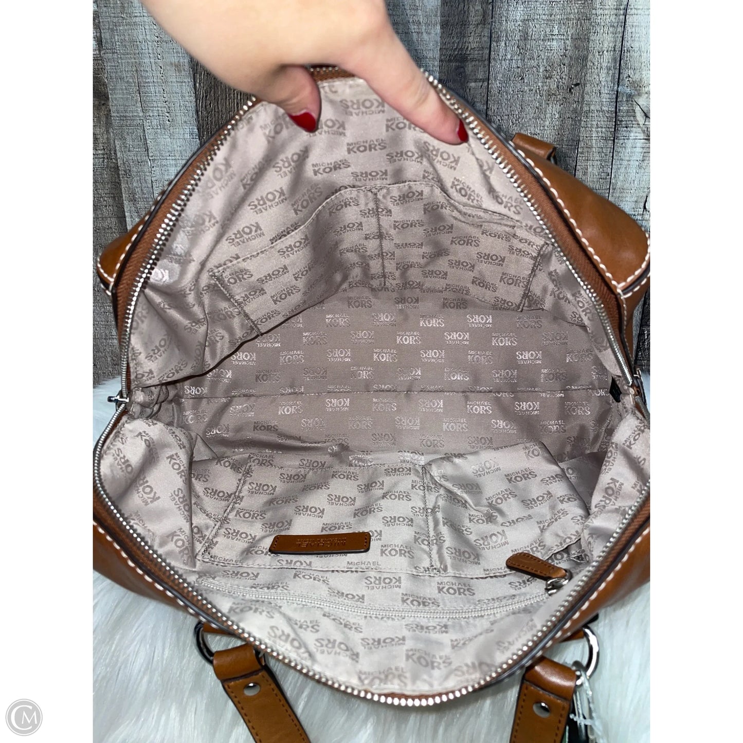 Handbag Designer By Michael Kors, Size: Medium