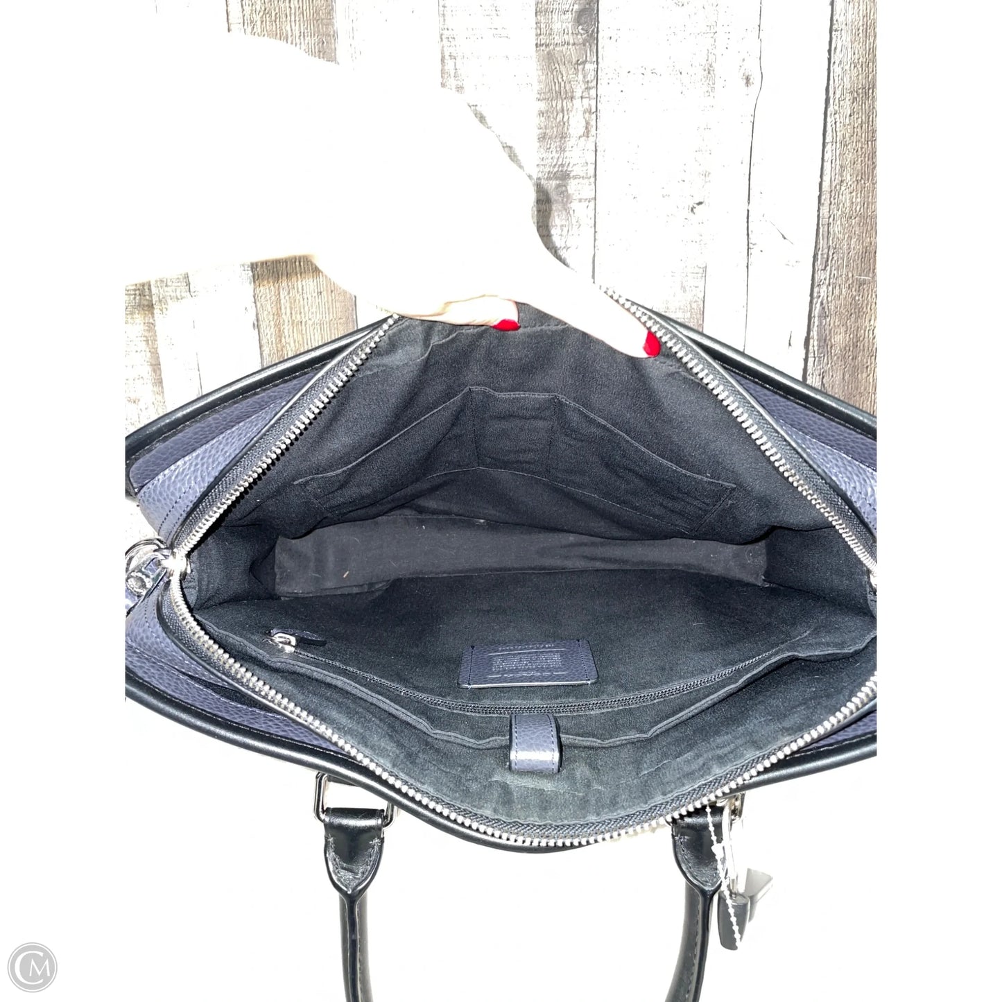 Laptop Bag Designer By Coach, Size: Large