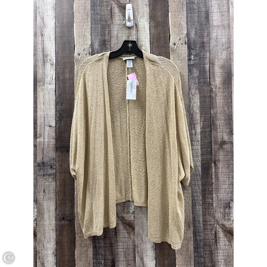 Cardigan By Catherines In Tan, Size: 4x