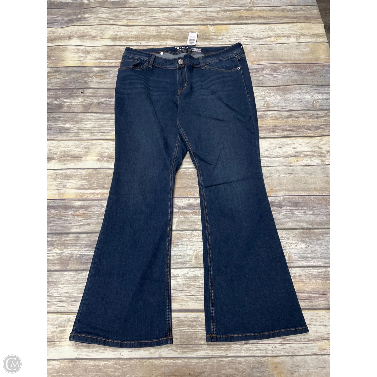 Jeans Boot Cut By Torrid In Blue, Size: 18