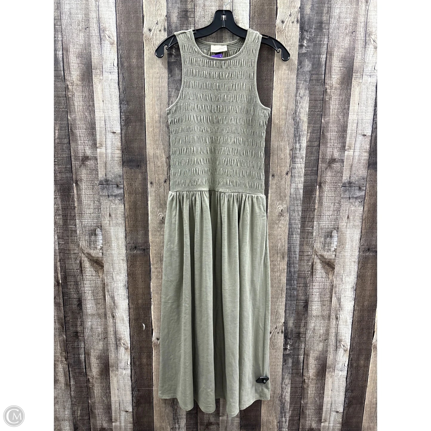 Dress Casual Midi By Universal Thread In Green, Size: M