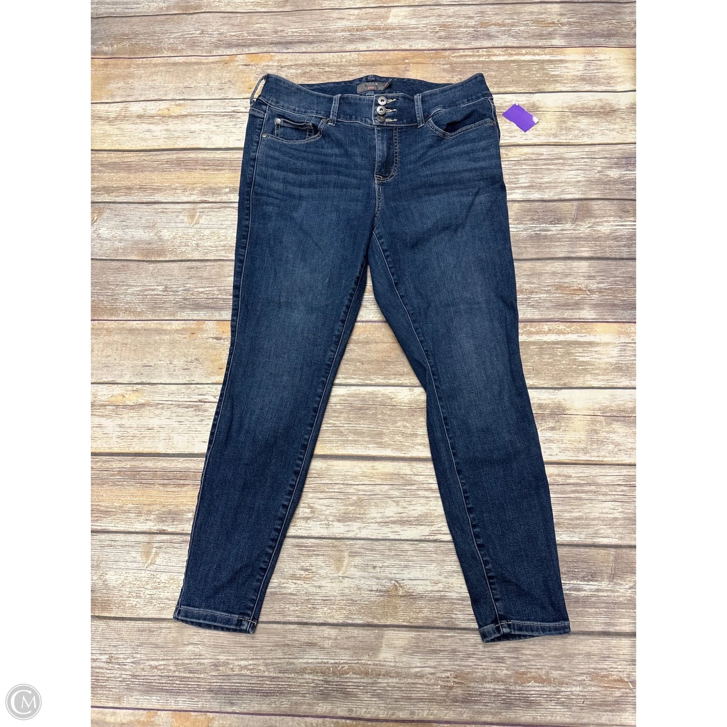 Jeans Skinny By Torrid In Blue, Size: 12