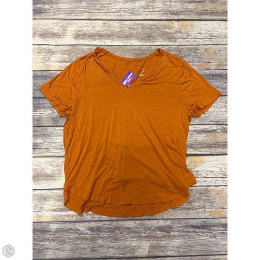 Top Short Sleeve By A New Day In Orange, Size: Xl