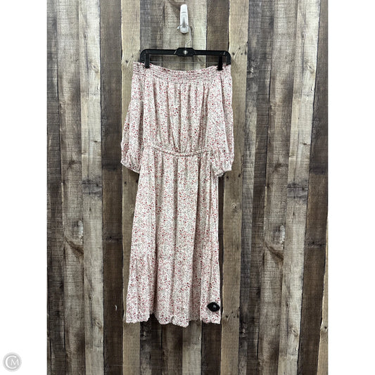 Dress Casual Midi By Old Navy In Floral Print, Size: Xs