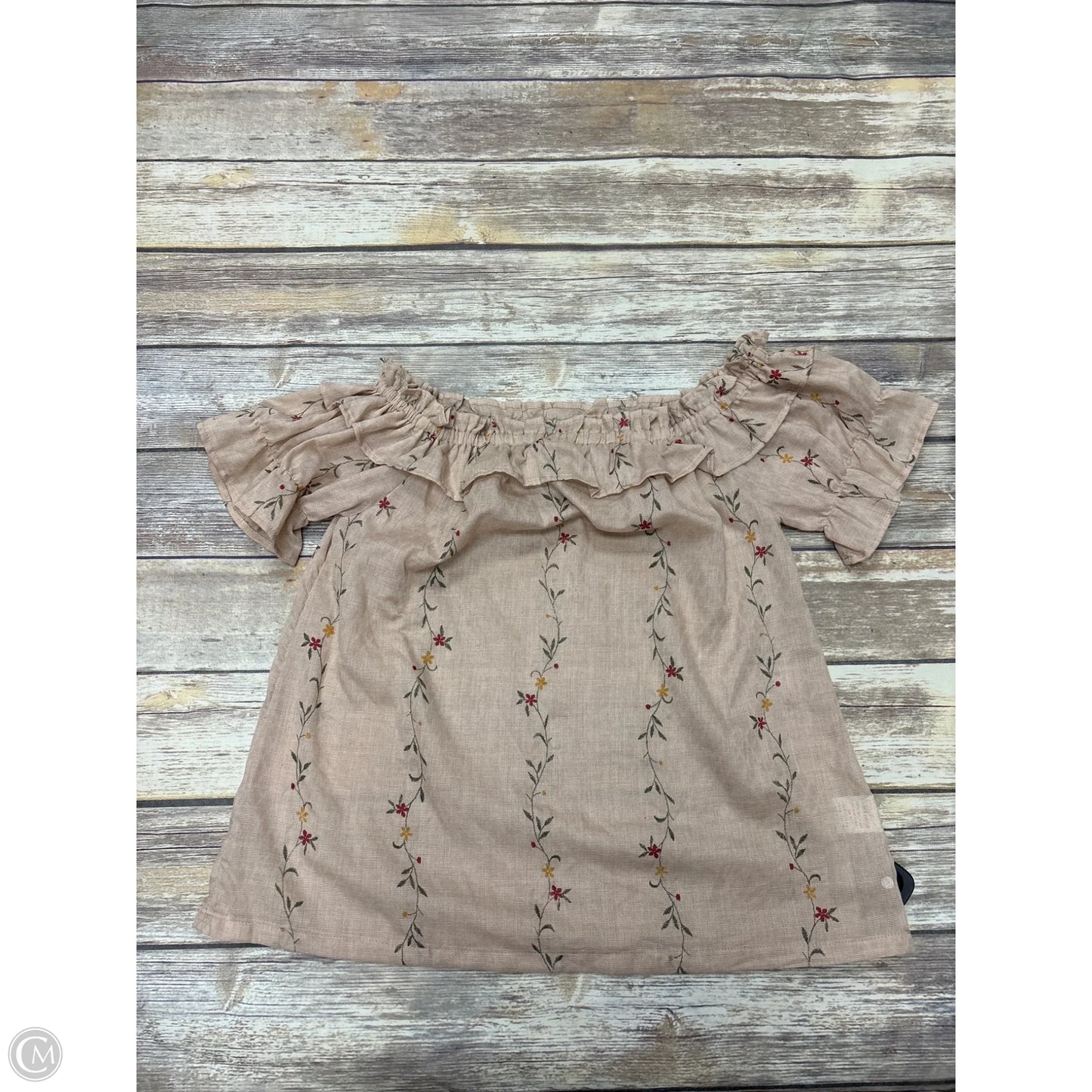 Top Short Sleeve By Cozy In Floral Print, Size: L