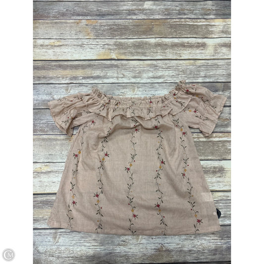 Top Short Sleeve By Cozy In Floral Print, Size: L