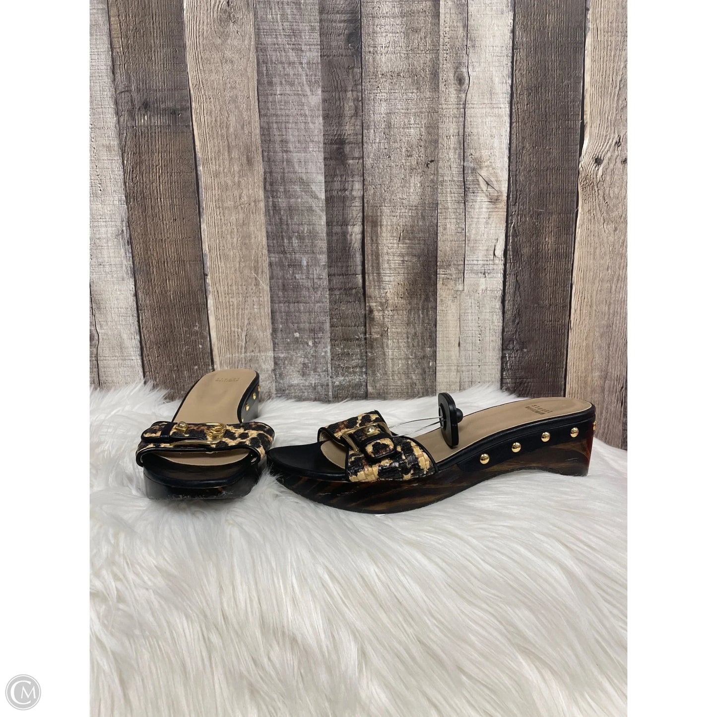 Sandals Designer By Stuart Weitzman In Animal Print, Size: 11