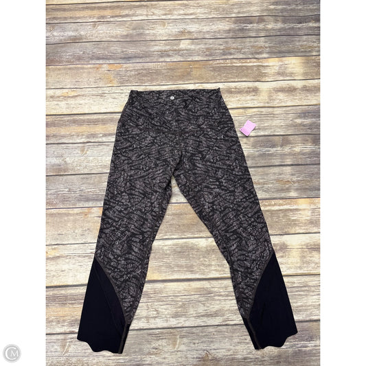 Athletic Leggings By Lululemon In Multi-colored, Size: L
