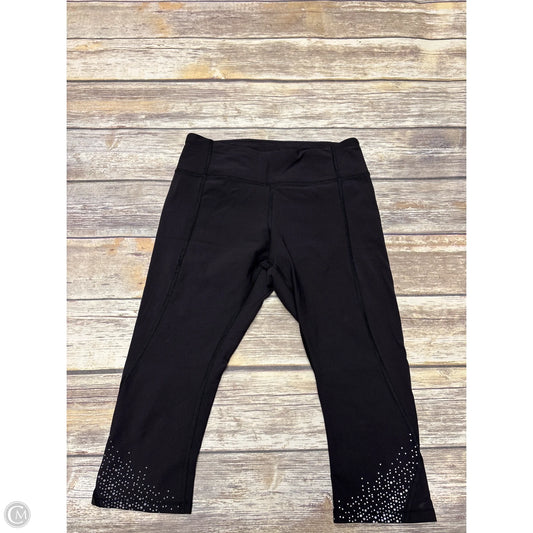 Athletic Capris By Lululemon In Black, Size: 6