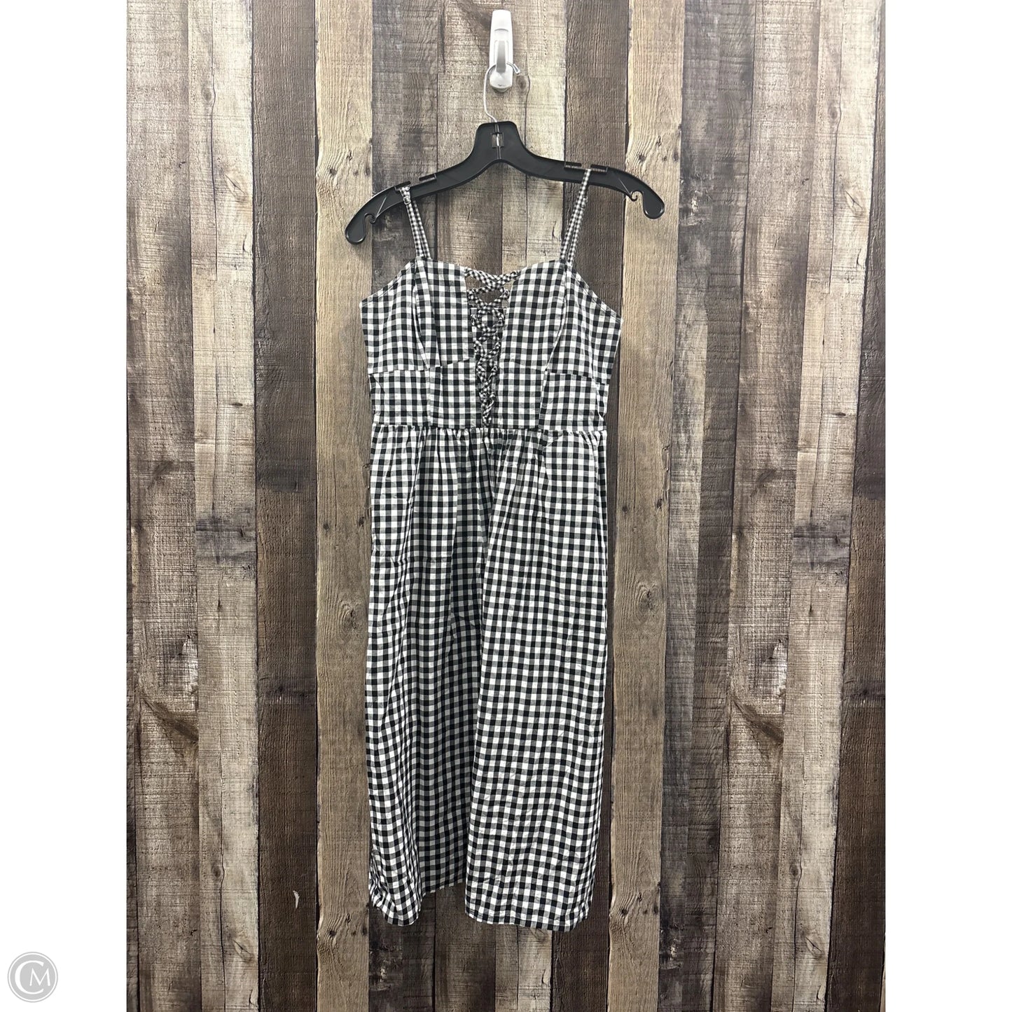 Dress Casual Midi By Express In Black & White, Size: S
