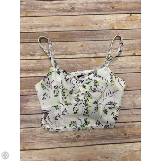 Top Sleeveless By Top Shop In Floral Print, Size: 8