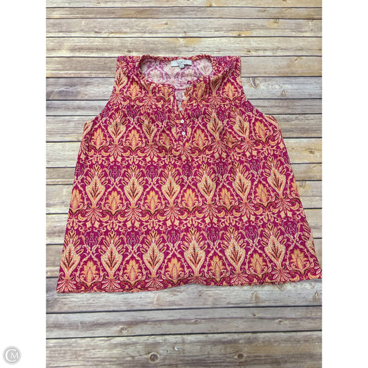 Top Sleeveless By Loft In Multi-colored, Size: Xl