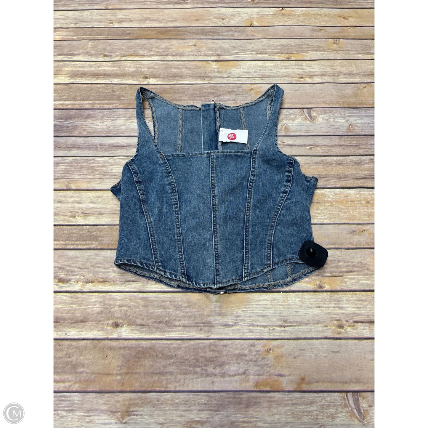 Top Sleeveless By Shein In Blue, Size: L