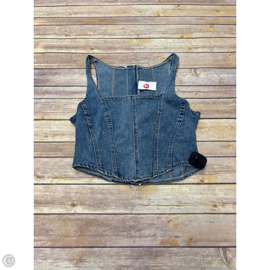 Top Sleeveless By Shein In Blue, Size: L