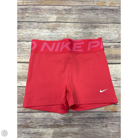 Athletic Shorts By Nike In Pink, Size: M