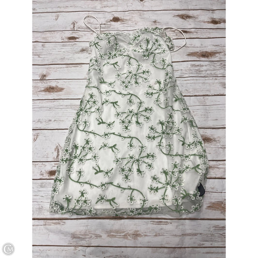 Dress Casual Short By 12th Tribe In Green & White, Size: M