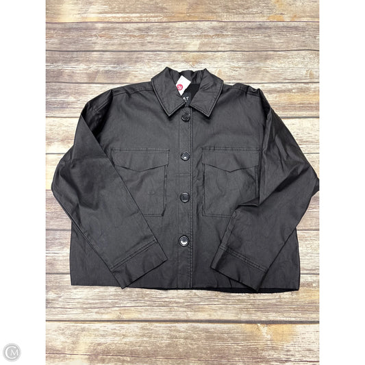 Top Long Sleeve By Oat In Black, Size: L