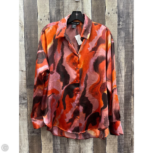 Top Long Sleeve By Bailey 44 In Multi-colored, Size: L