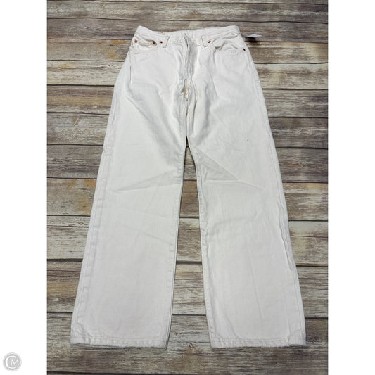 Jeans Straight By Levis In Cream, Size: 4