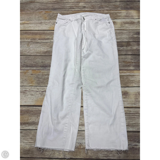 Jeans Straight By Loft In White, Size: 4