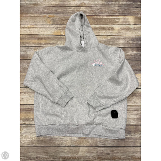 Sweatshirt Hoodie By Lululemon In Grey, Size: L