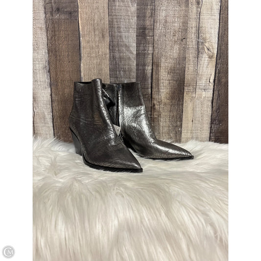 Boots Ankle Heels By Paige In Silver, Size: 6
