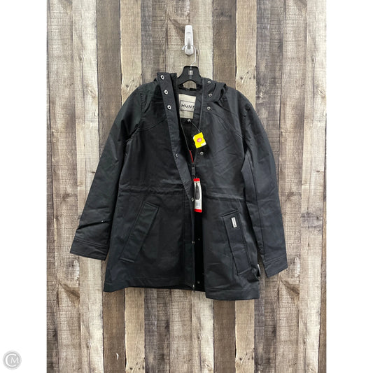 Coat Raincoat By Hunter In Black, Size: M