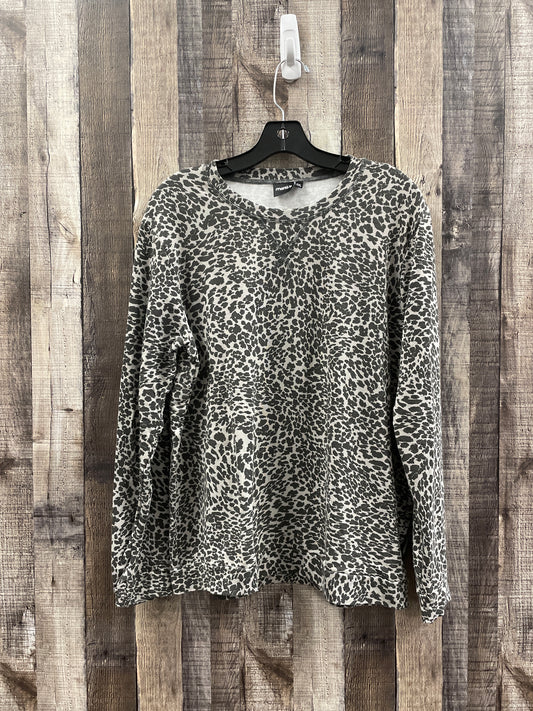 Sweatshirt Crewneck By Mono B In Animal Print, Size: 2x