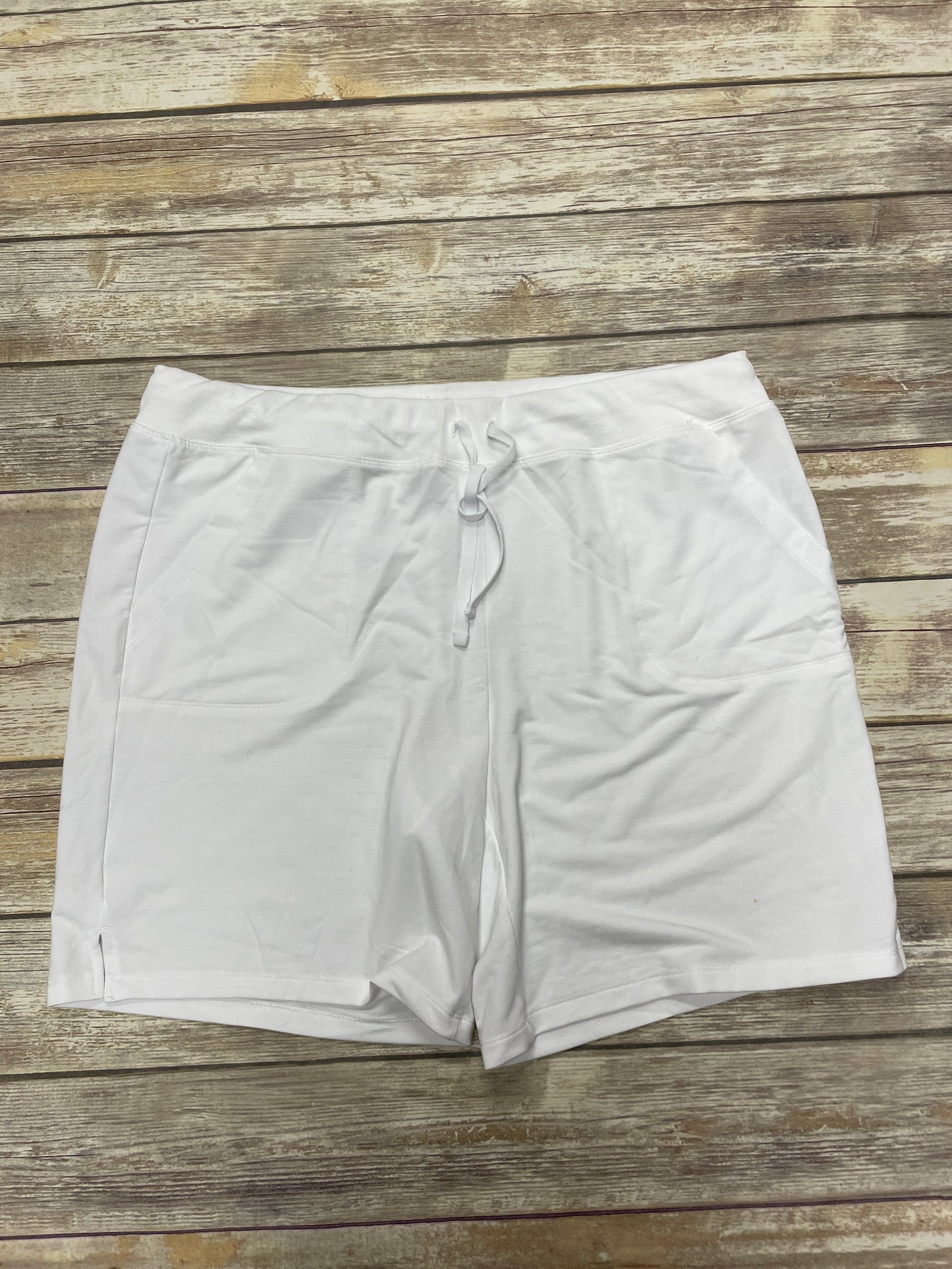 Athletic Shorts By Athletic Works In White, Size: Xxl