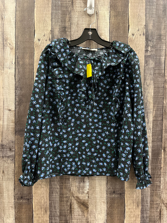 Top Long Sleeve By Loft In Floral Print, Size: Sp