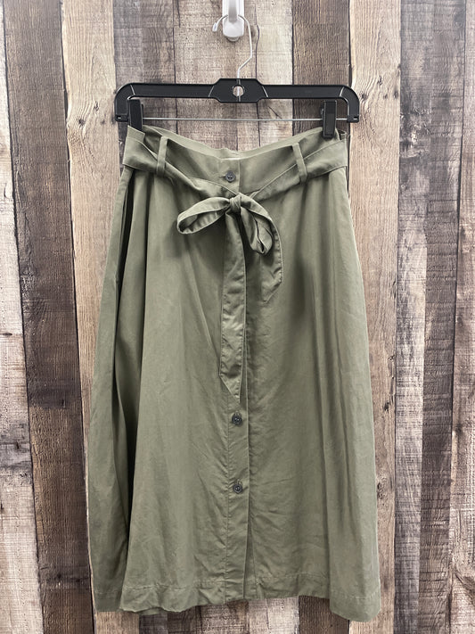 Skirt Midi By Loft In Green, Size: 6