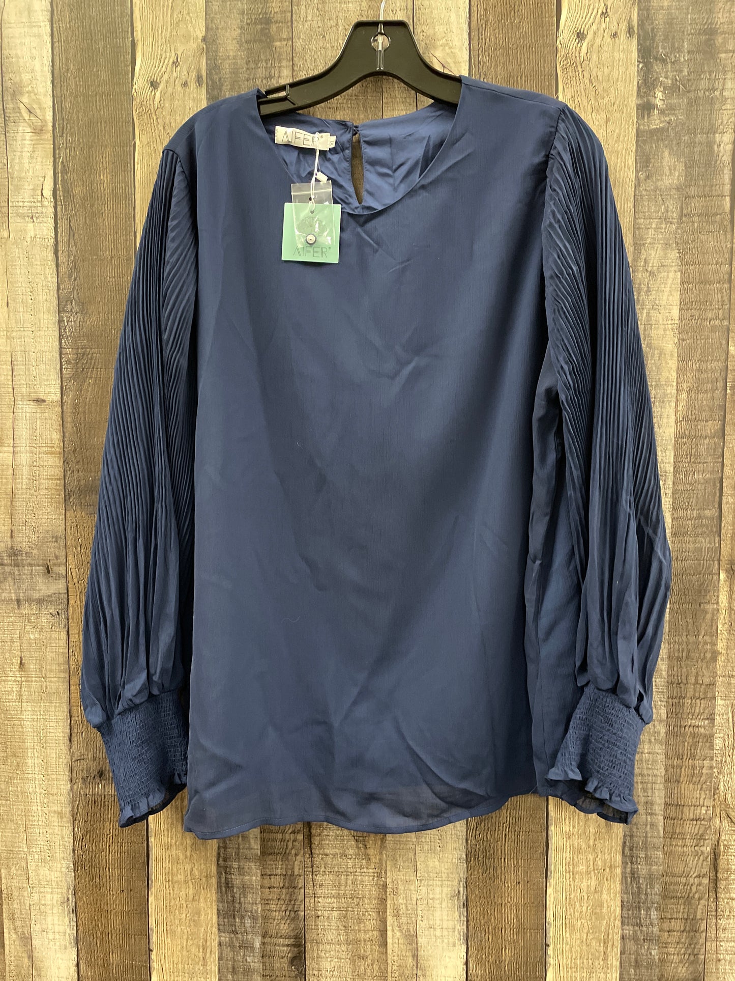 Top Long Sleeve By Cme In Navy, Size: Xl