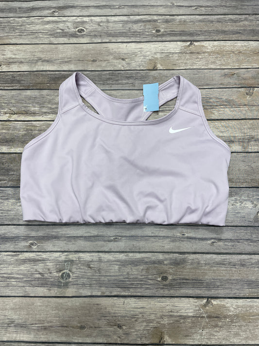 Athletic Bra By Nike Apparel In Purple, Size: 1x