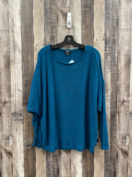 Sweater By Simply Vera In Teal, Size: Xl