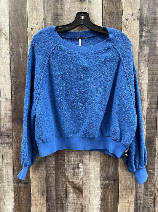 Sweatshirt Crewneck By Free People In Blue, Size: Xs