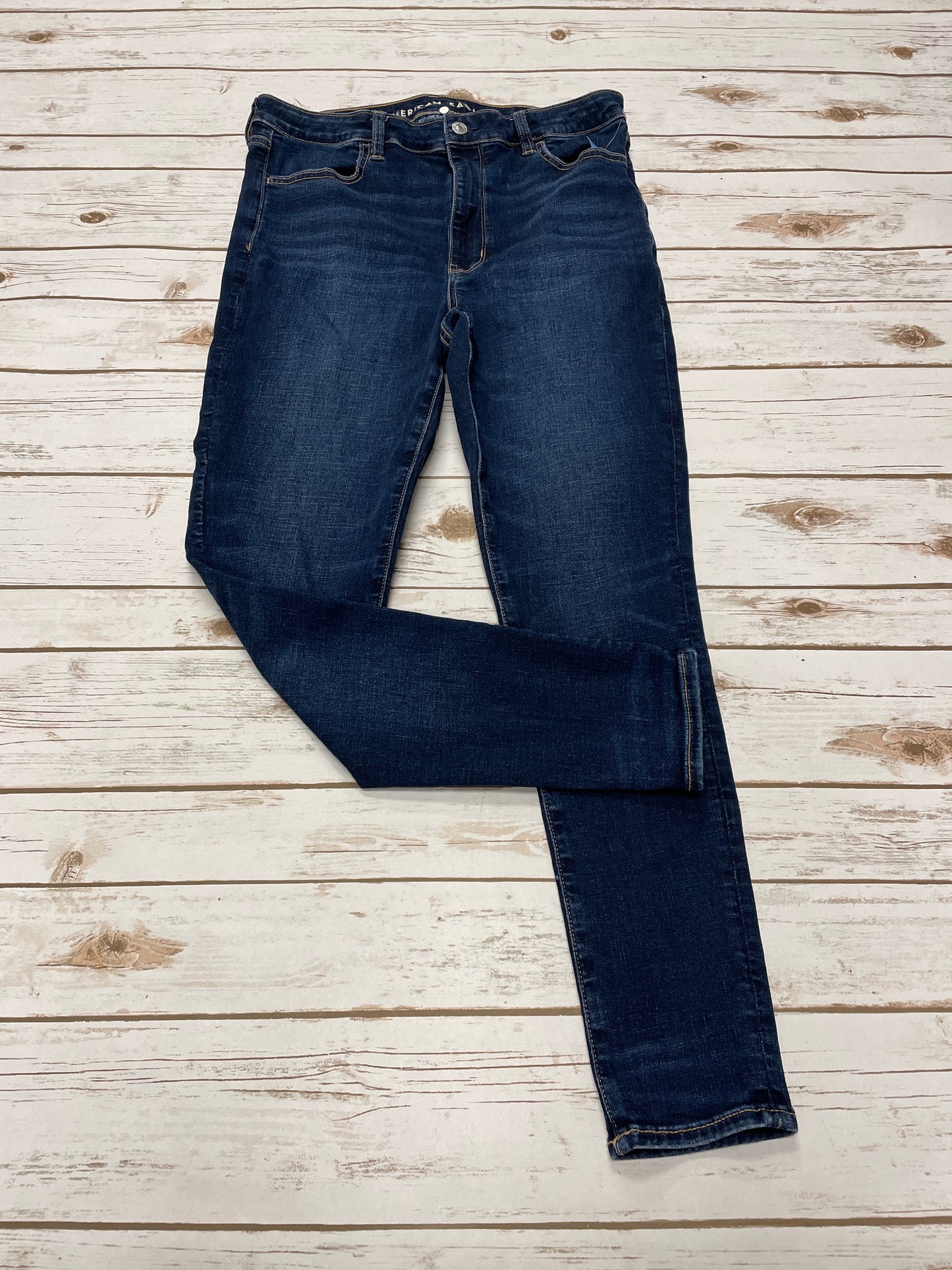 Jeans Skinny By American Eagle In Blue, Size: 12